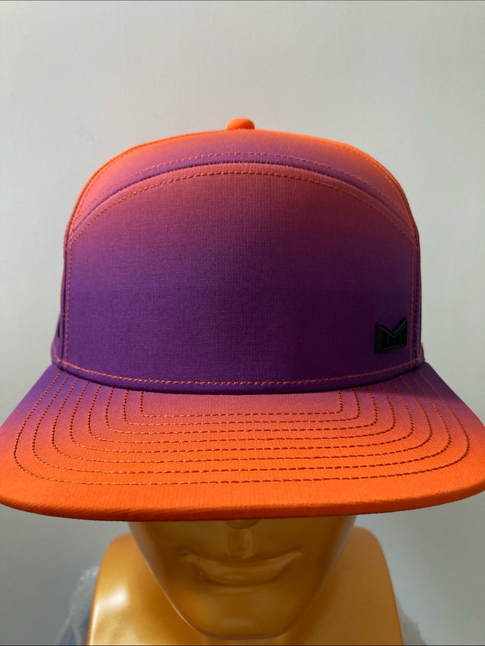 Purple to Orange Gradient Flat Brim Hat